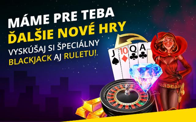 Roztoč to s novými hrami v našom Casine!
