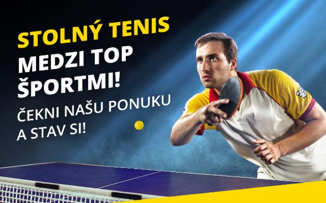 Stolný tenis medzi TOP stávkami!