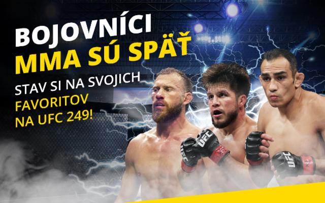 Bojovníci MMA sa vracajú do klietky, UFC 249 už tento víkend!