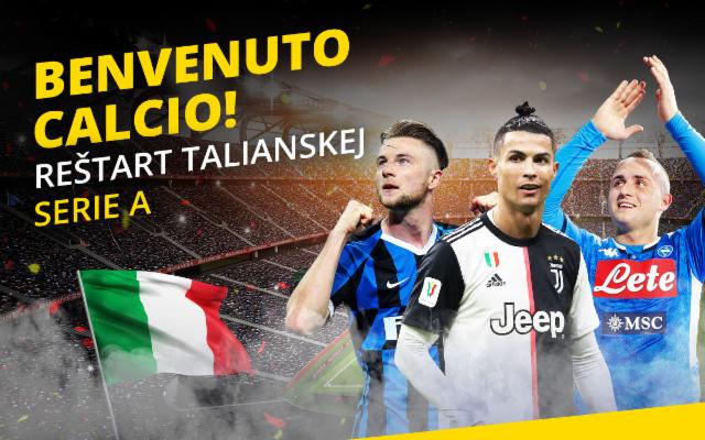 Na talianske trávniky sa vracia Serie A. Uži si jej zápasy naživo na Fortuna TV!