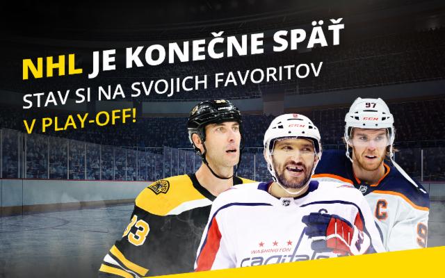 Vychutnaj si reštart NHL naživo na FORTUNA TV!