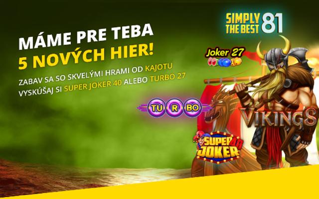 Vyskúšaj si 5 nových hier od Kajotu!