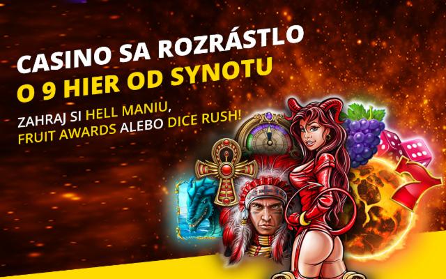 V Casine máme ďalších 9 nových hier od Synotu!