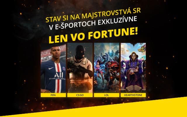 Najväčšie e-športové podujatie je tu! Stav si na hry ako CS:GO, FIFA 20 či LoL!