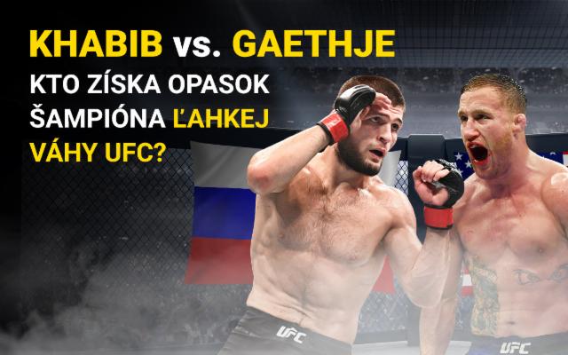 Stav si na UFC 254 s titulovým zápasom Khabib vs. Gaethje!