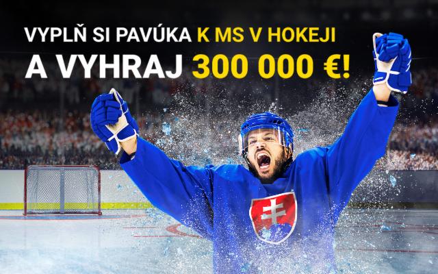 Vyplň si pavúka k MS v hokeji a vyhraj 300 000 €!