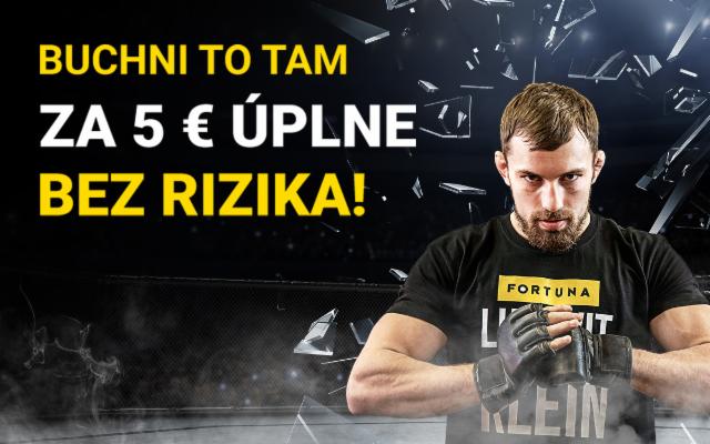 Uži si súboje v oktagone so stávkou bez rizika!