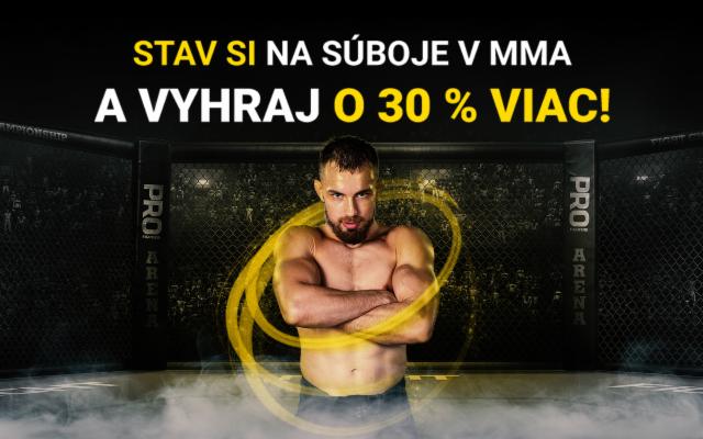 Stav si na súboje v oktagone a vyhraj o 30 % viac!