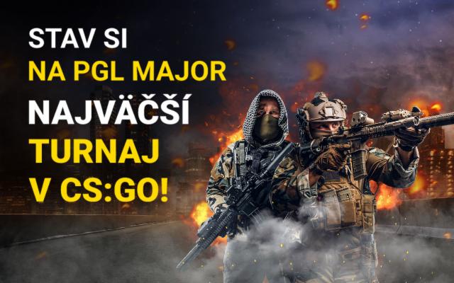 Stav si na najväčší turnaj v hre CS:GO a sleduj naživo na Fortuna TV!