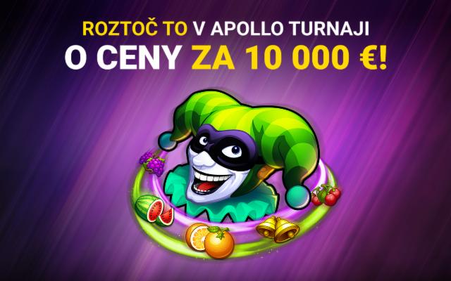 Štartuje Apollo turnaj o 10 000 €!