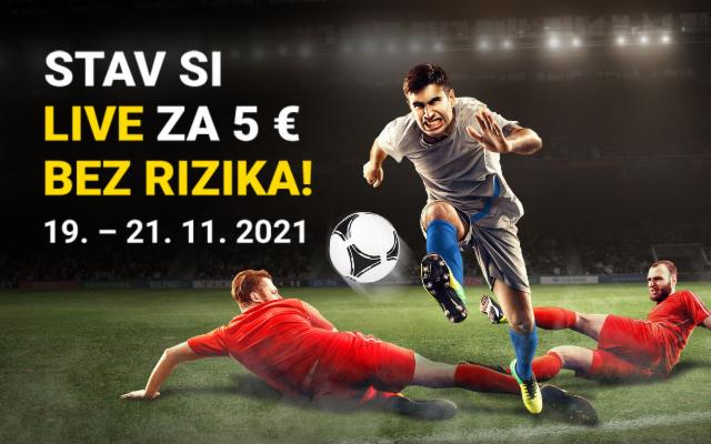 Stav si na ten najlepší ligový futbal LIVE bez rizika!