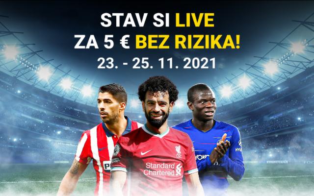 Stav si na európske poháre LIVE úplne bez rizika!