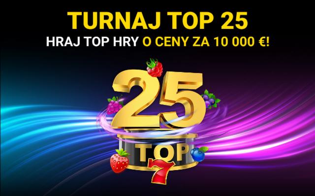 Ukáž sa v TOP 25 a zabojuj o 100 cien!