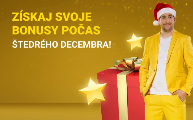 Štedrý december plný bonusov pre každého je tu!