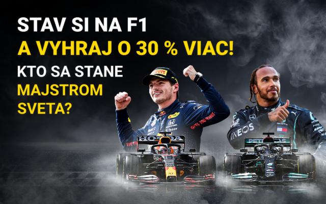 Stav si na&nbsp;Formulu&nbsp;1 a&nbsp;vyhraj o&nbsp;30&nbsp;%&nbsp;viac!