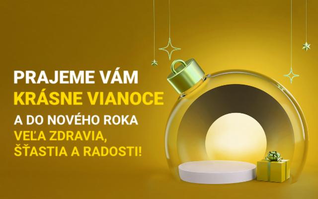 Fortuna vám praje krásne Vianoce a&nbsp;šťastný nový&nbsp;rok!