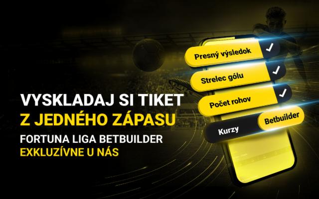 Vyskladaj si vlastnú stávku s BetBuilderom!