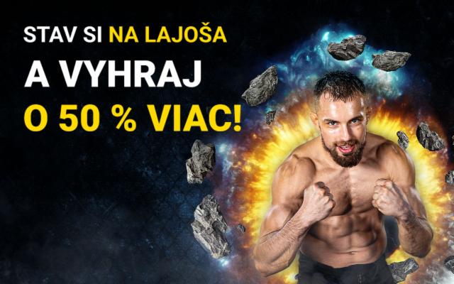 Stav si na zápas Lajoša Kleina v UFC a vyhraj o 50 % viac!
