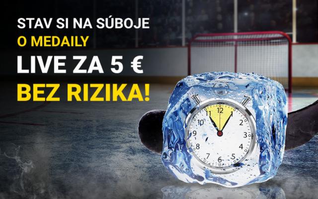 Stav si na súboje o medaily LIVE úplne bez rizika!