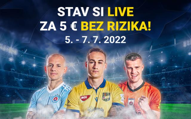 Stav si LIVE na štart slovenských tímov v pohároch bez rizika!