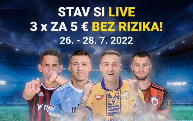 Stav si LIVE na odvety slovenských tímov bez rizika!