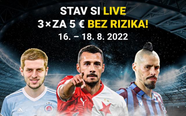 Stav si na play-off európskych pohárov LIVE bez rizika!