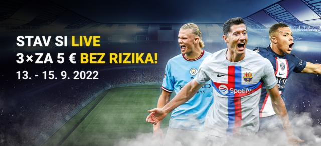 Stav si na pohárové šlágre LIVE bez rizika!
