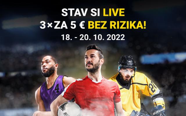 Stav si LIVE počas troch dní úplne bez rizika!