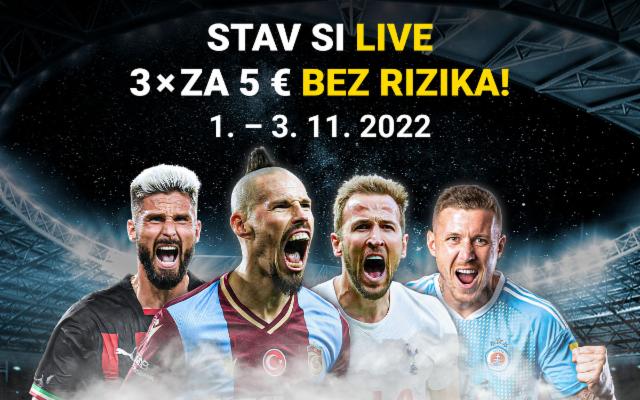 Stav si&nbsp;na&nbsp;pohárovú Európu LIVE bez&nbsp;rizika!