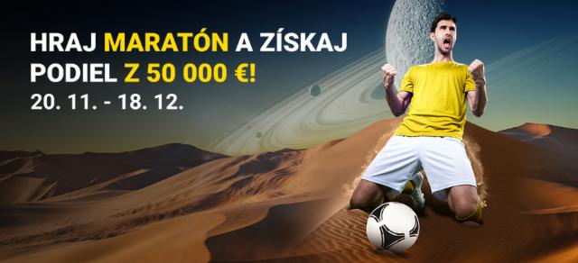 Zapoj sa do futbalového maratónu a hraj o 200 cien za viac ako 50 000 €!
