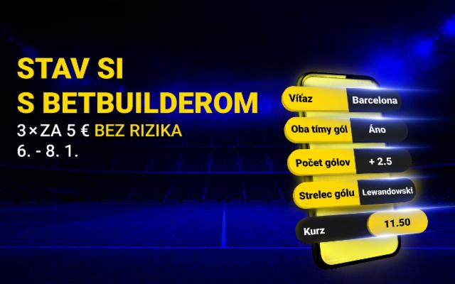 Stav si v januári s Betbuilderom bez rizika!
