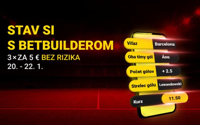 Stav si s Betbuilderom bez rizika!