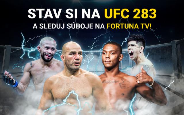Stav si na turnaj UFC 283 a sleduj všetky súboje na Fortuna TV!