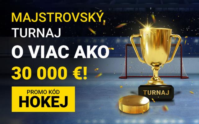 Majstrovský turnaj o viac ako 30 000 eur počas MS v hokeji!