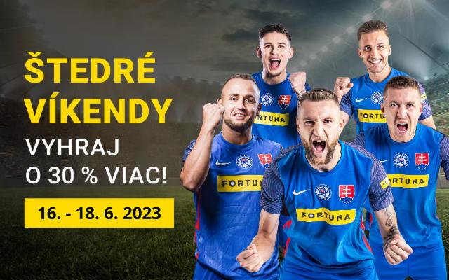 Vyhraj počas Štedrých víkendov s Fortunou až o 30 % viac!