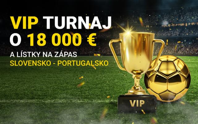 Hraj v našom letnom VIP turnaji o ceny za 18 000 € + lístky na Slovensko - Portugalsko!