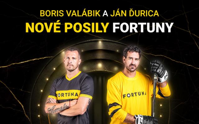 Boris Valábik a Jano Ďurica sa stali novými ambasádormi Fortuny!