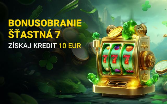 Vytoč si každý deň kredit 10 eur so šťastnou sedmičkou!