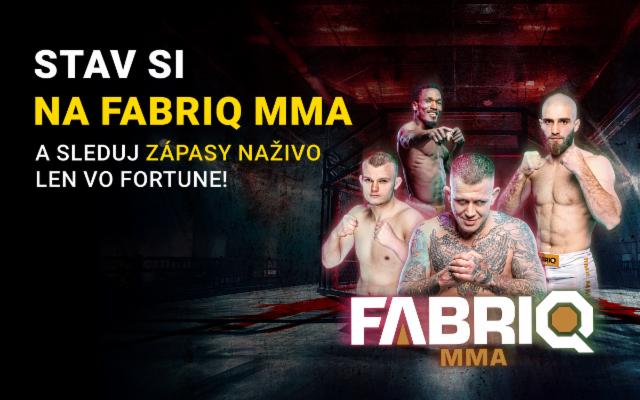 Stav si na Fabriq MMA 3 a sleduj súboje naživo na Fortuna TV!