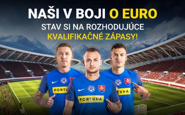 Vyber si z najširšej kurzovej ponuky na zápasy našich v kvalifikácii ME!