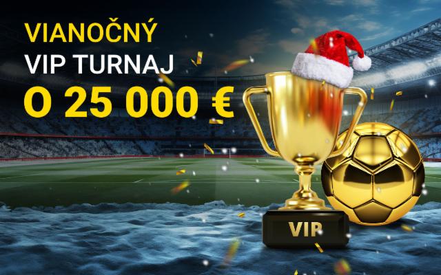 Vianočný VIP turnaj o 25 000 eur + 550 free spinov! TABUĽKA