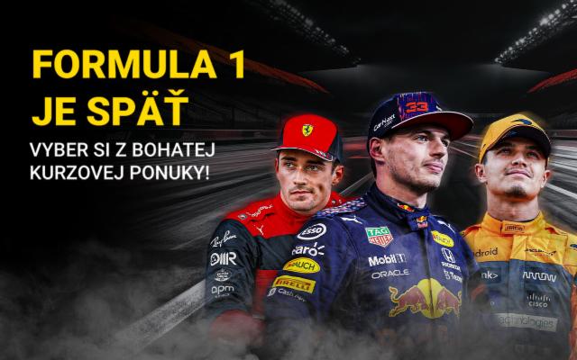 Štartuje nová sezóna F1! Využi našu bohatú kurzovú ponuku a stav si!