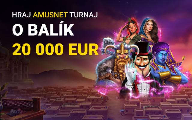 V Amusnet turnaji rozdáme až 1 500 cien v hodnote 20 000 eur!