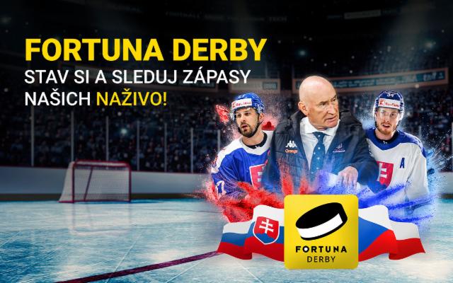 Stav si na Fortuna derby a sleduj zápasy naživo!