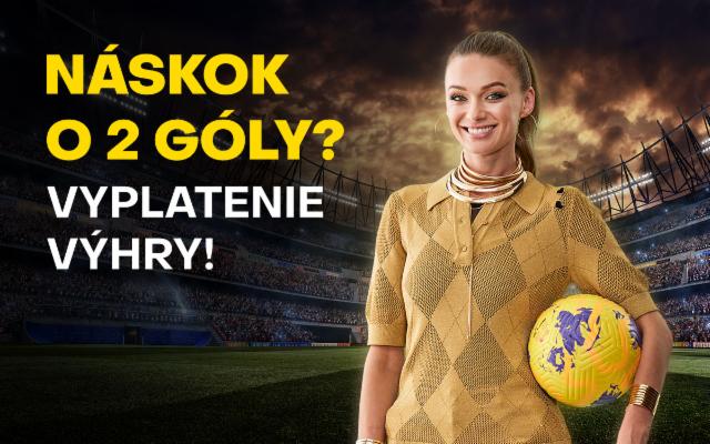 Vyhráva tvoj tím o 2 góly? Výhra je tvoja okamžite!