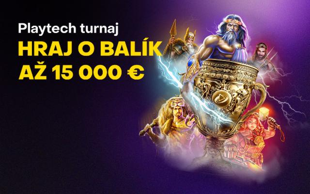 Bav sa v Playtech turnaji a vyhraj ceny z balíka 15 000 eur!