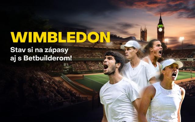 Stav si na zápasy Wimbledonu s Betbuilderom!