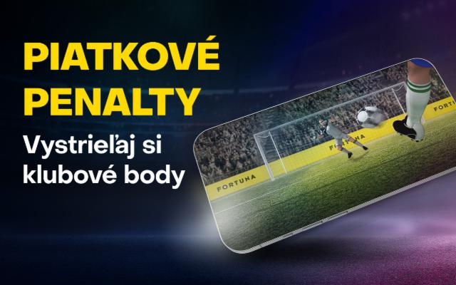 Vystrieľaj si klubové body v našich štedrých Piatkových penaltách!