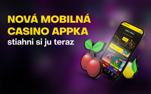 Stiahni si novú mobilnú aplikáciu Fortuna Casino pre Android aj iOS!