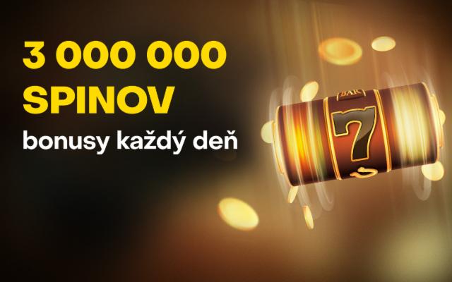 Darčekomat vo Fortuna Casine rozdáva až 3 000 000 free spinov!